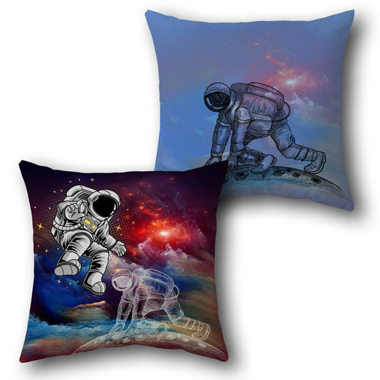 Cosmic Explorer Astronaut Pillow Set – Set of 2