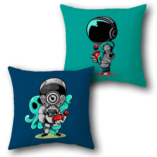 Galactic Explorer Pillow Set – Space Astronaut Duo (Pack of 2)