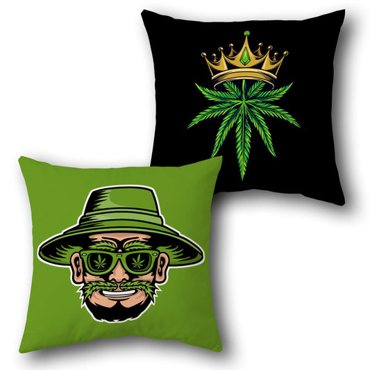 Weed King Throw Pillow Set (Pack of 2)