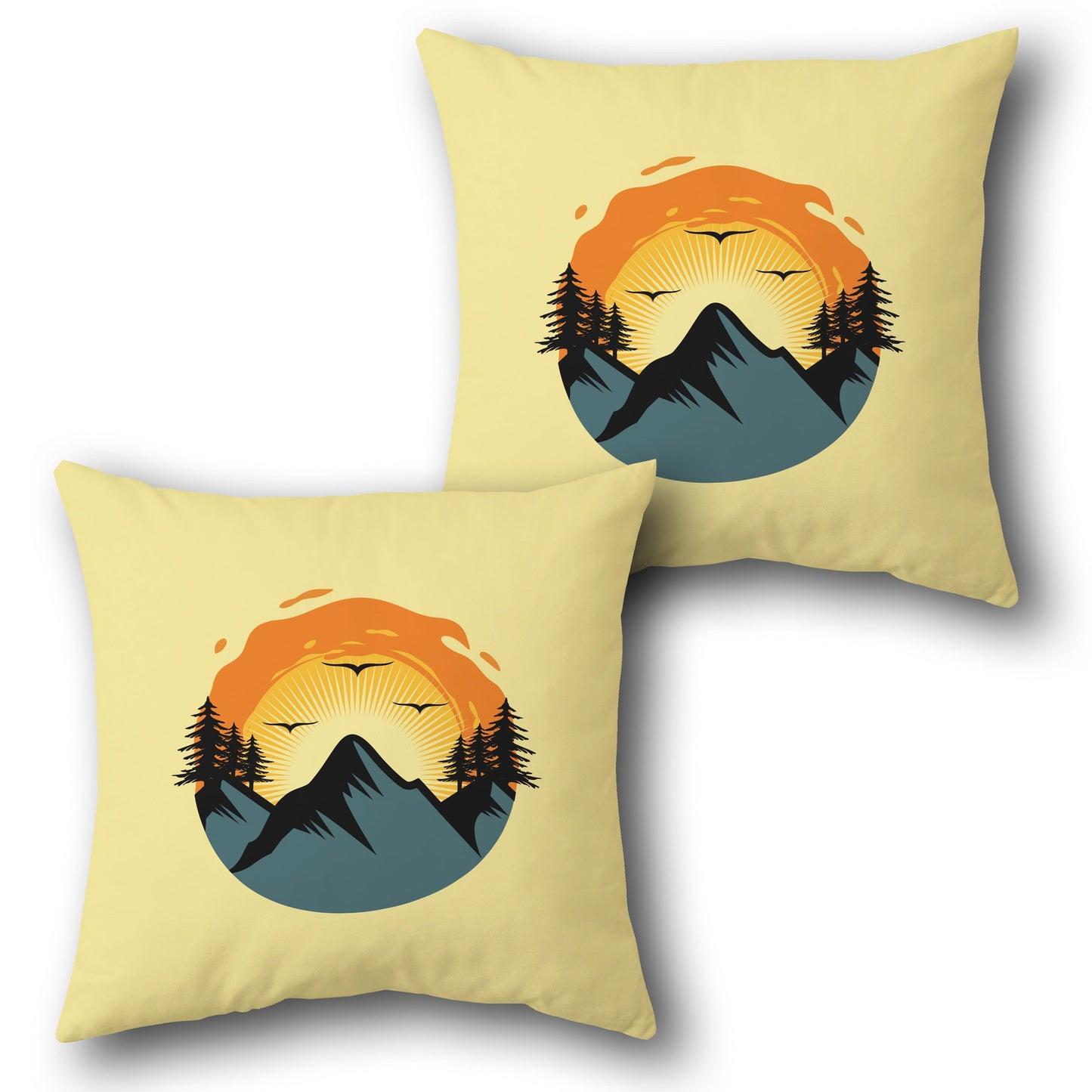 Mountain Sunrise Pillow Design Set