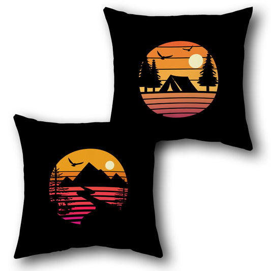 Wilderness Sunset Camping Pillow Set