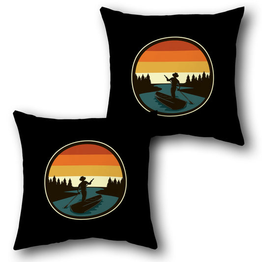 Sunset Canoe Adventure Pillow Set