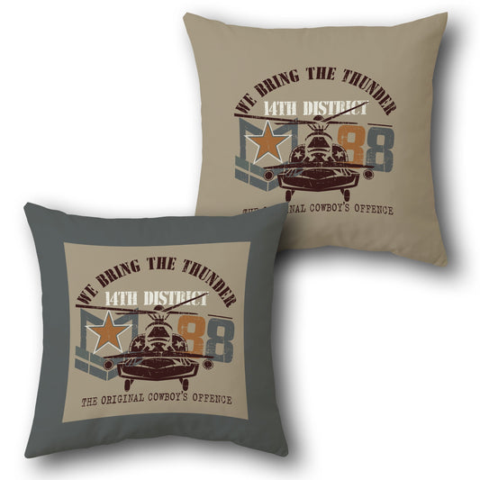 14th District Cowboy Offense Throw Pillows (Set of 2)