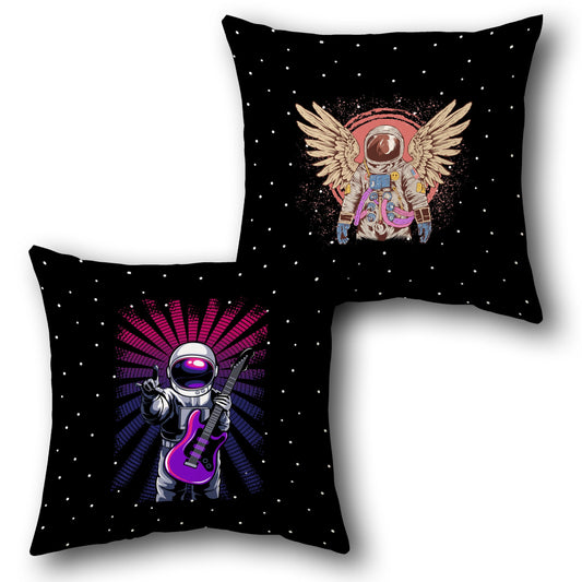 Space Rocker Pillow Set - Cosmic Black
