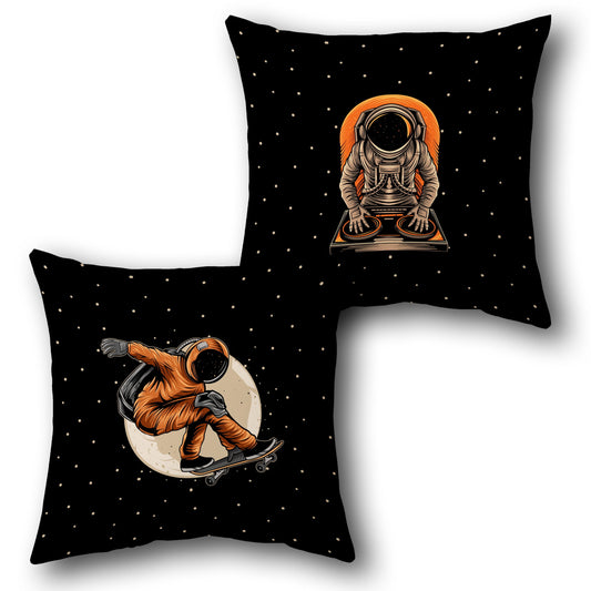 Galaxy Vibes Astronaut Throw Pillow Set (Pack of 2)