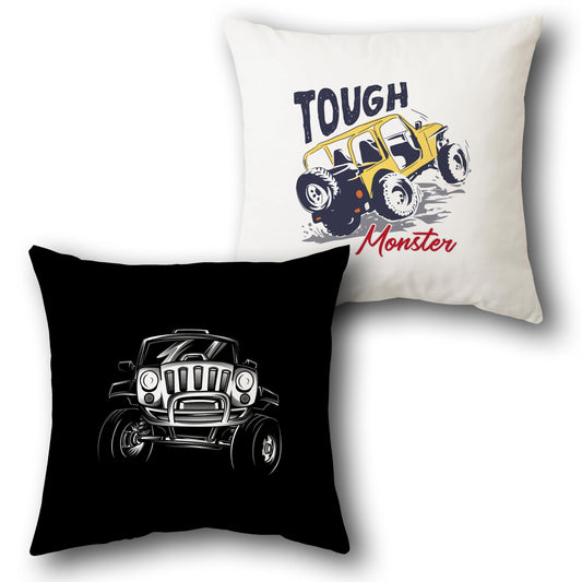 Vintage Retro Buckle Up I Want To Try Something Offroad Car Throw Pillow
