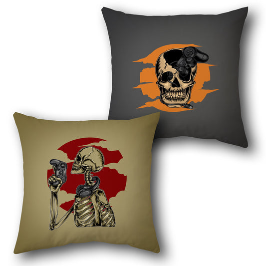 Gamer Skull Pillow Set (Set of 2)